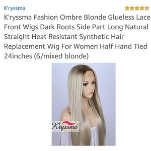 Accessories - Lace front straight blond wig Accessories - Lace front straight blond wig